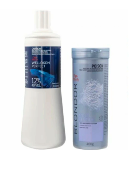 Wella Blondor Lightening Powder (400g) and 12% Developer - Salon Warehouse