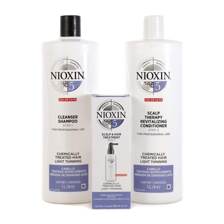 Nioxin System 5 Cleanser Shampoo And Scalp Revitaliser Conditioner 1000ml Plus 100ml Treatment - Salon Warehouse