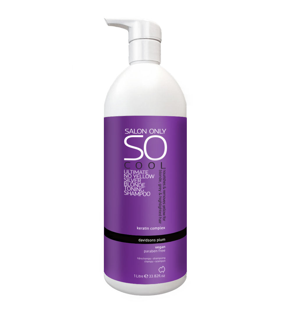 Salon Only SO Cool Ultimate Toning Shampoo 1000ml - Salon Warehouse