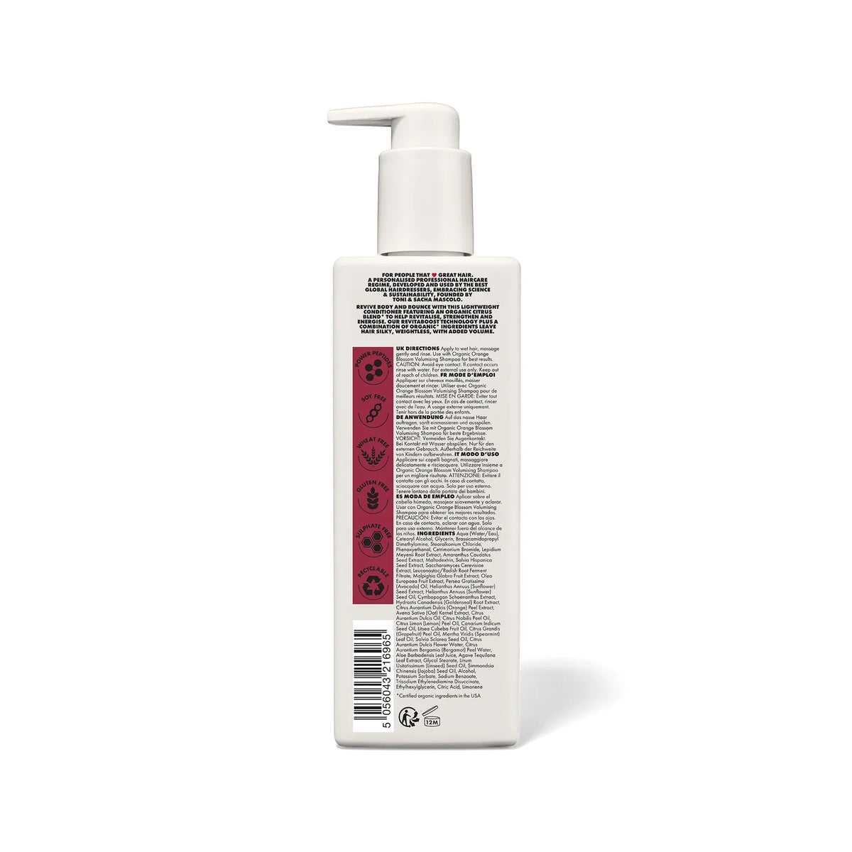 LABEL.M Organic Orange Blossom Volumising Conditioner 300ml