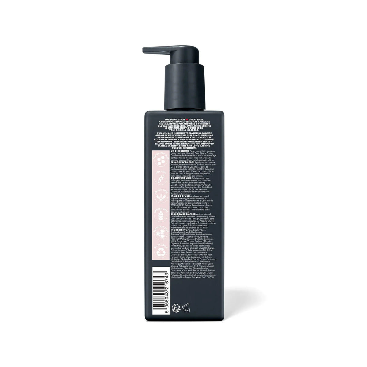 LABEL.M Cool Blonde Toning Shampoo 300ml