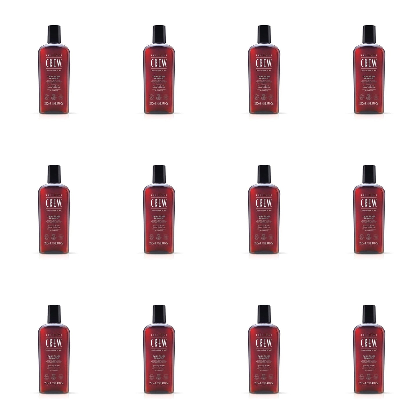 American Crew Daily Silver Shampoo 250ml 12 Pack