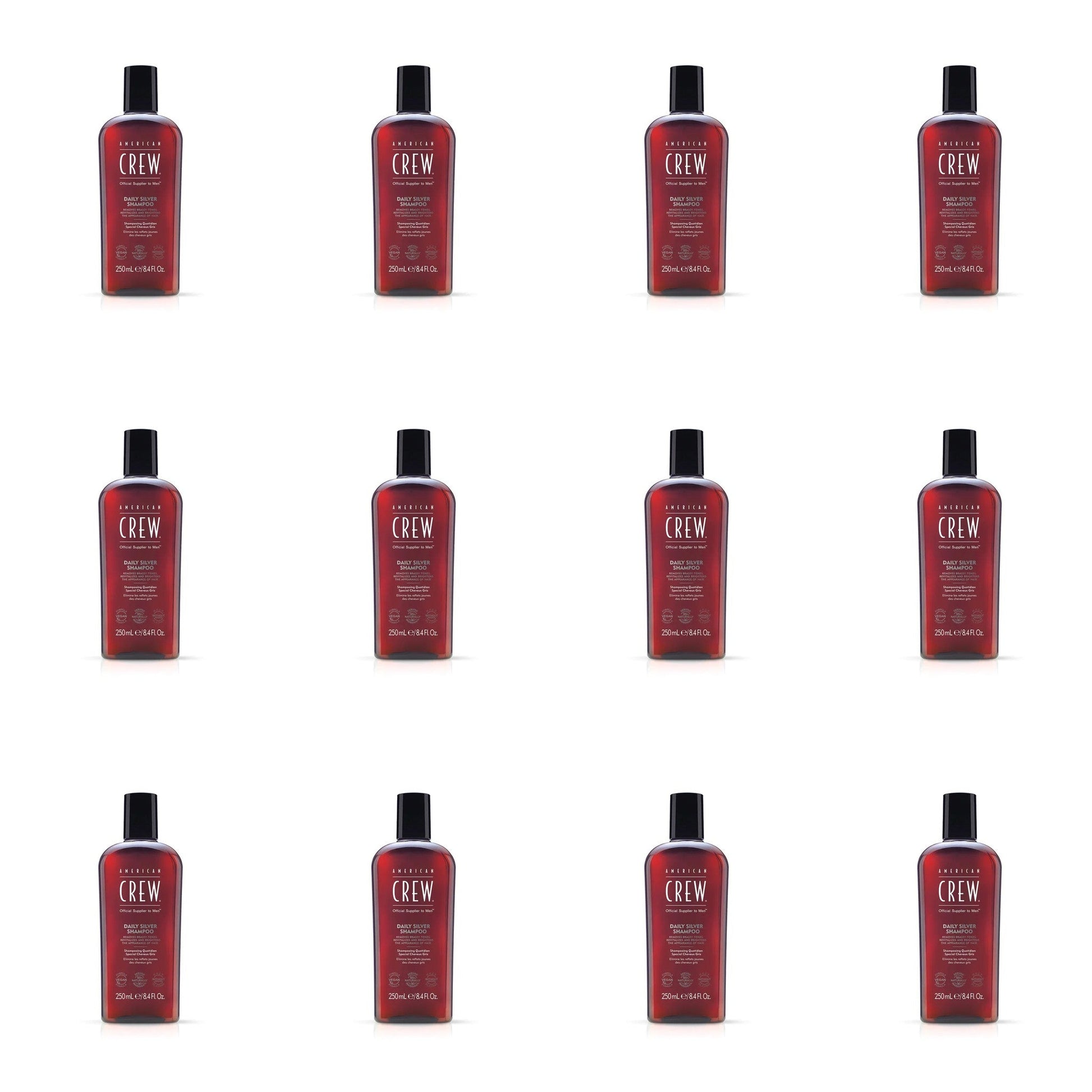 American Crew Daily Silver Shampoo 250ml 12 Pack