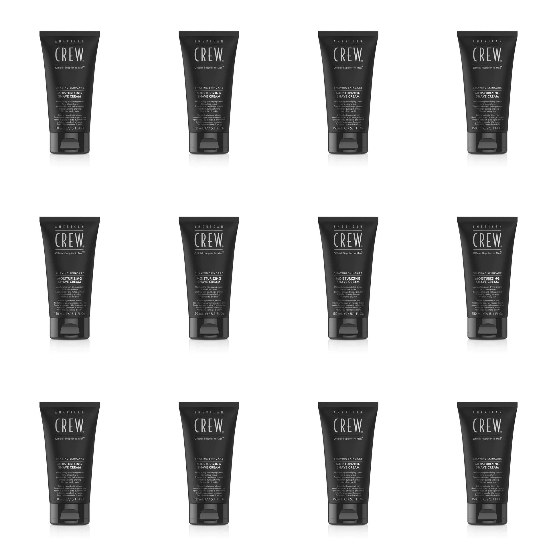 American Crew Shaving Skincare Moisturizing Shave Cream 150ml 12 Pack