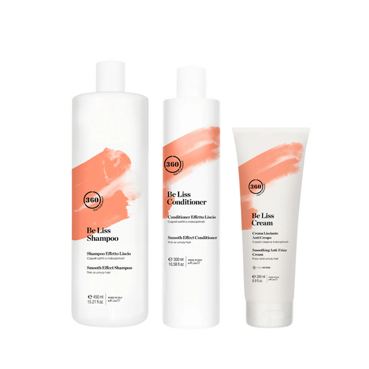 360 Be Liss Shampoo 450ml, Conditioner 300ml & Cream 250ml Trio
