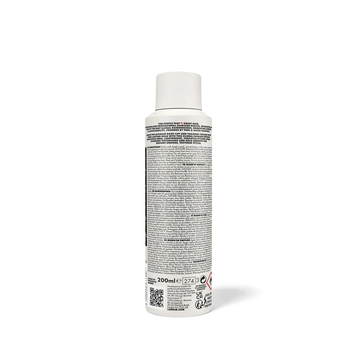 LABEL.M Fashion Edition Texturising Volume Spray 200ml