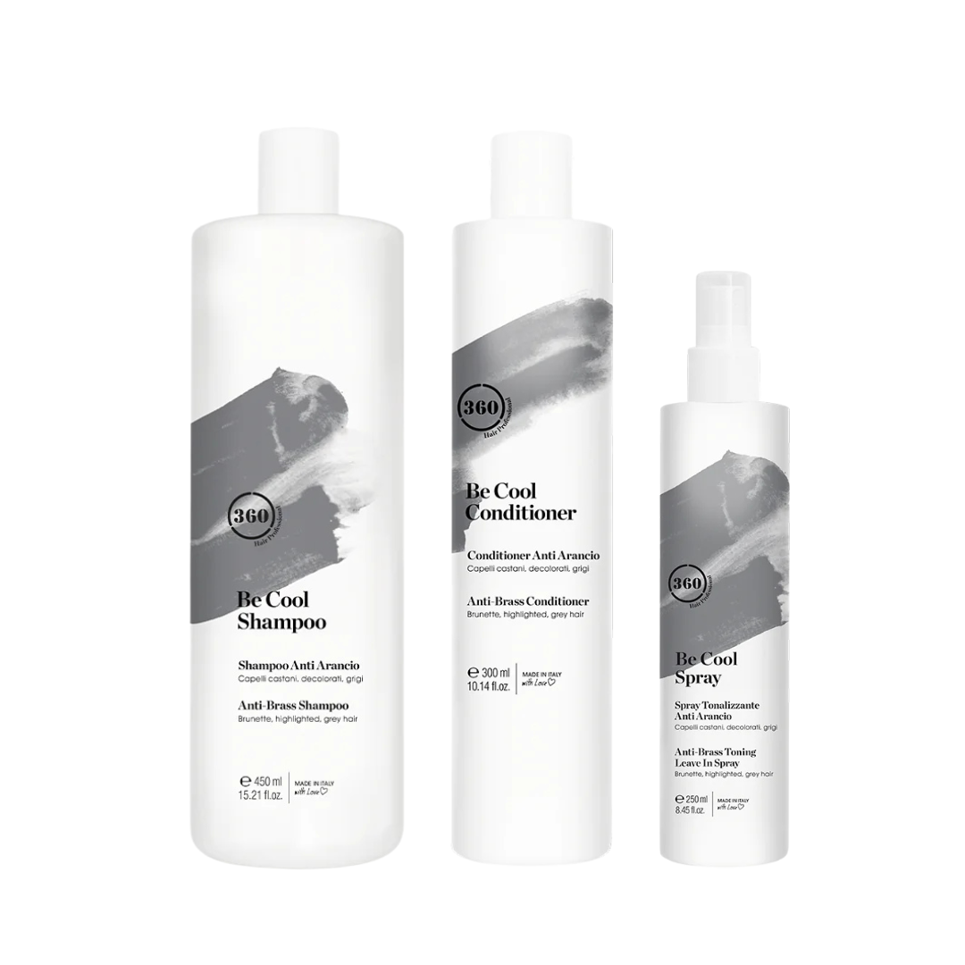 360 Be Cool Shampoo 450ml, Conditioner 300ml & Spray 250ml Trio