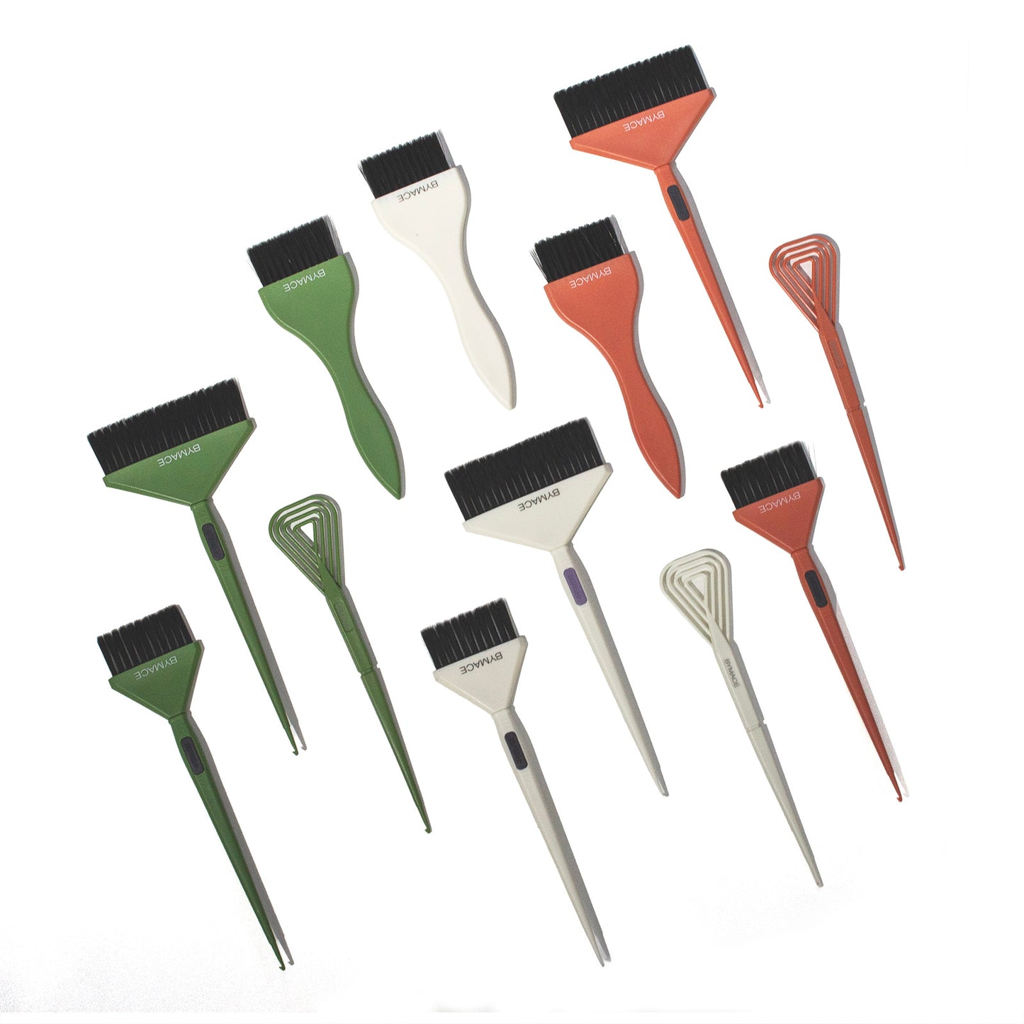 BYMACE - Mixer & Tinting Brush Set 4 Pack - Orange
