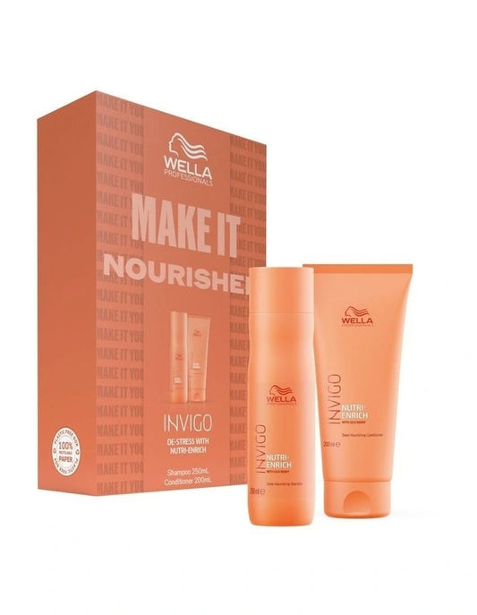 Wella Invigo 'De-Stress' Nutri-Enrich Duo Mother's Day Gift Pack - Shampoo 250ml & Conditioner 200ml