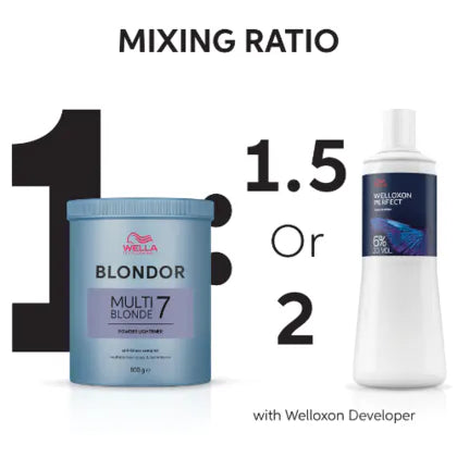 Wella Professionals Blondor Multi Blonde 7 Powder Lightener 800g - Salon Warehouse