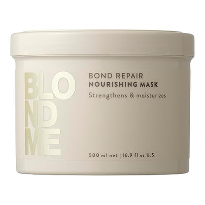 Schwarzkopf Professional Blondme Bond Repair Nourishing 1000ml Shampoo, Conditioner & 500ml mask Trio - Salon Warehouse 