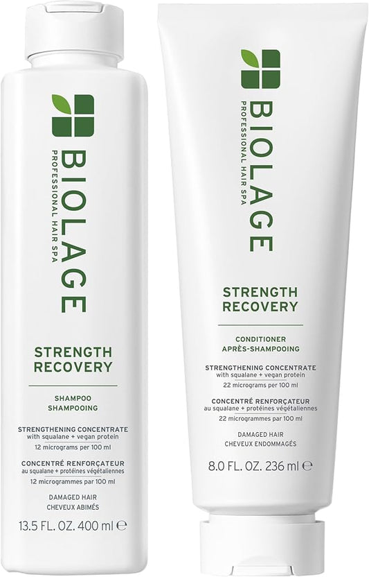Matrix Biolage Strength Recovery Shampoo 400ml and Conditioner 236ml Duo NEW