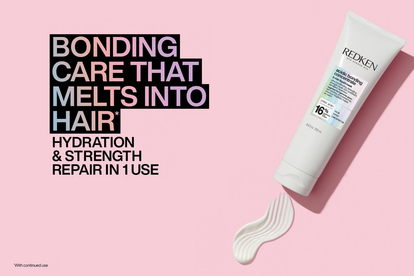 Redken Acidic Bonding Concentrate Shampoo 300ml, Conditioner 300ml & 5-Minute Mask 250ml Trio