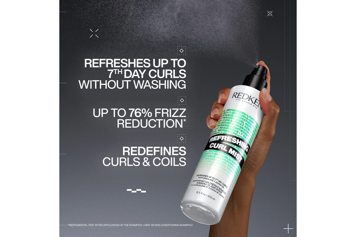 Redken Refreshing Curl Mist 250mL Trio