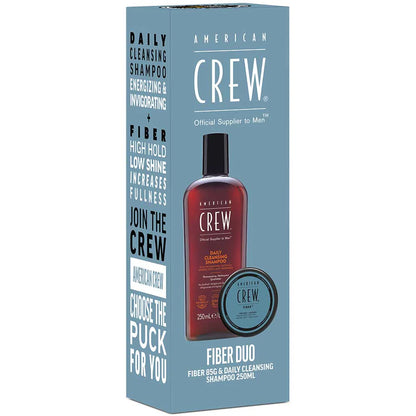 American Crew Fiber 85g + Daily Cleansing Shampoo 250mL Duo - Salon Warehouse