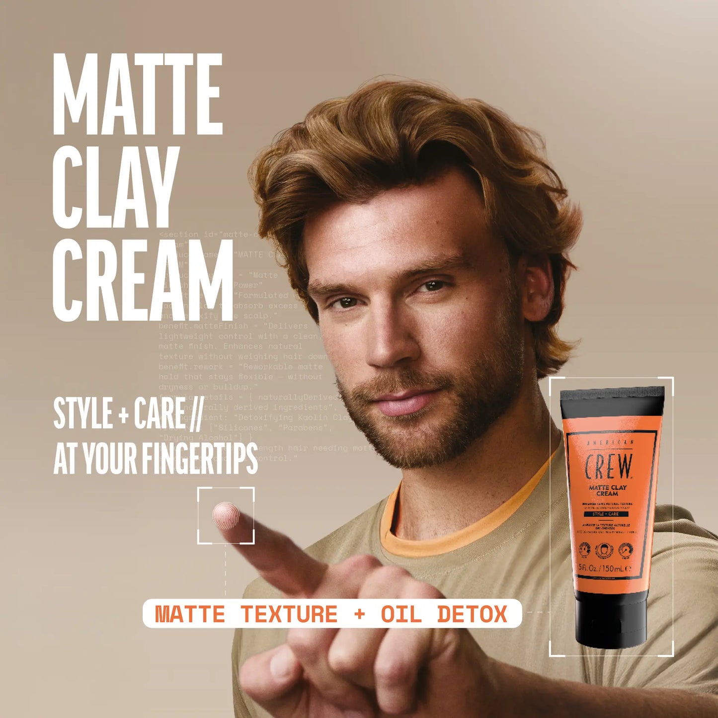American Crew Matte Clay Cream 150ml Trio