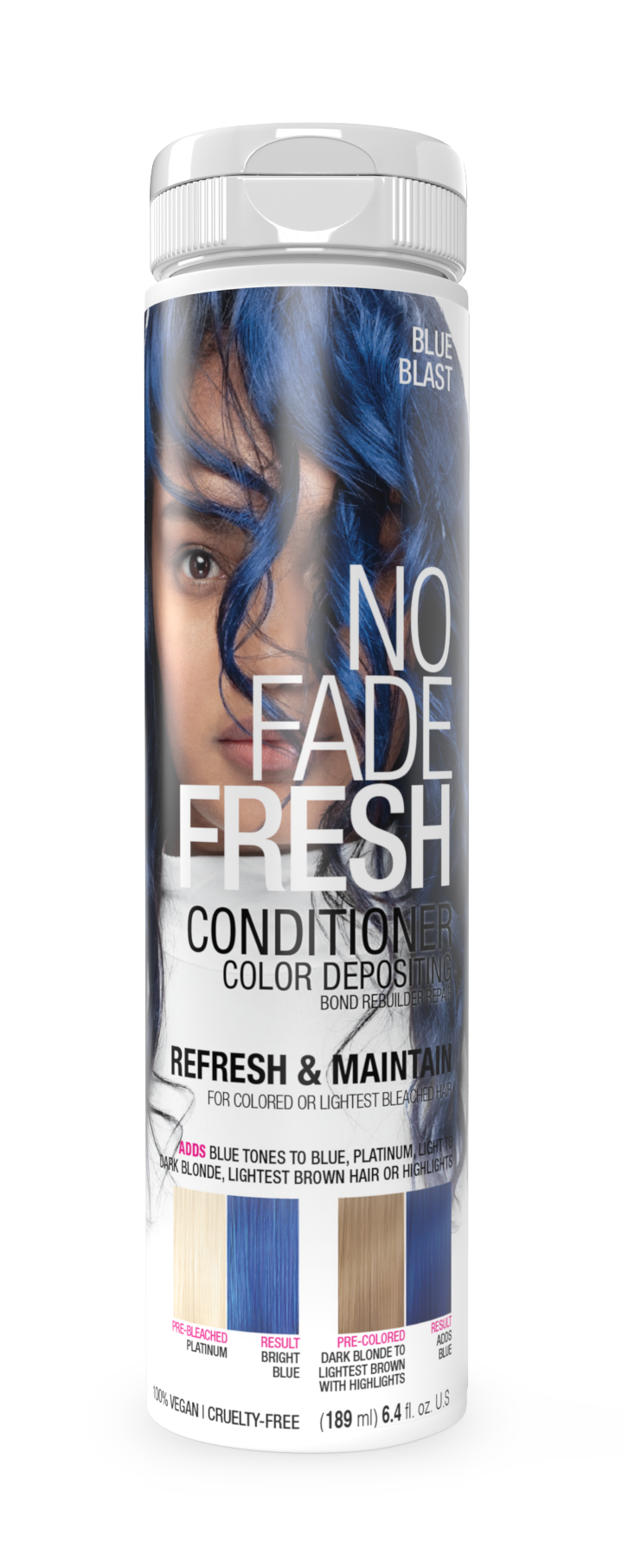 No Fade Fresh Semi Permanent Colour Depositing Conditioner Blue Blast 189ml