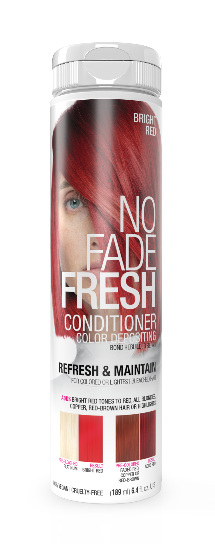 No Fade Fresh Semi Permanent Colour Depositing Conditioner Bright Red 189ml