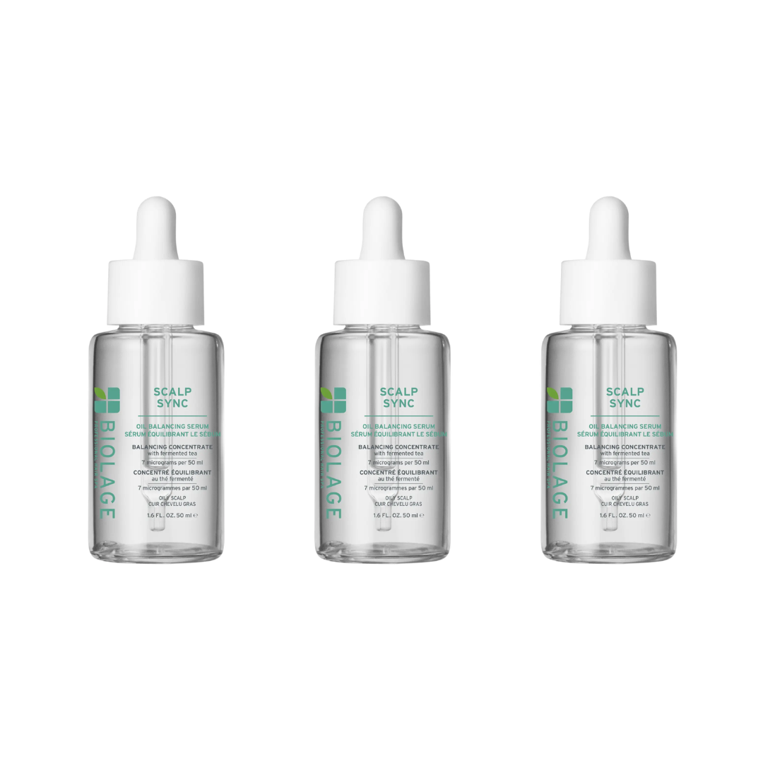 Matrix Biolage ScalpSync Oil Balancing Serum 50ml Trio NEW