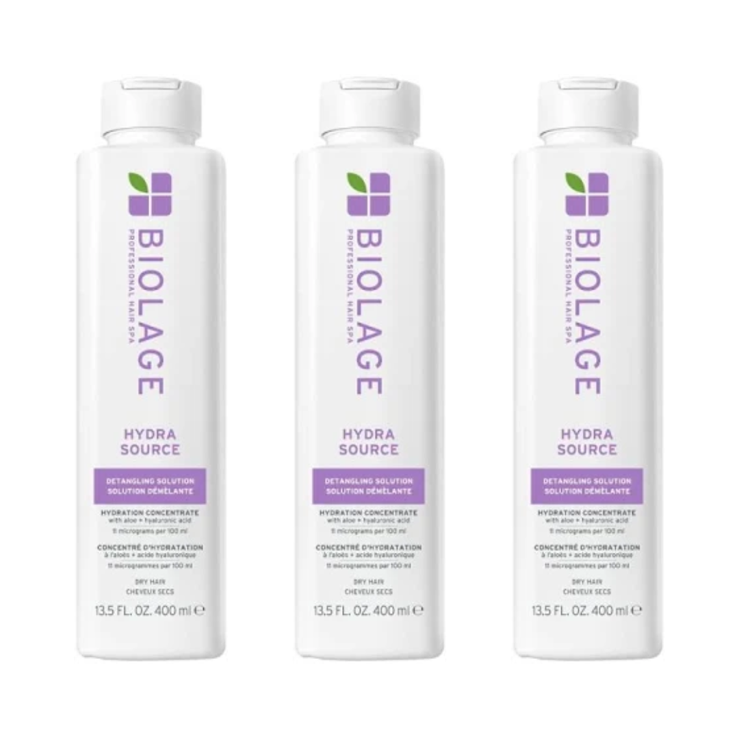 Matrix Biolage Hydrasource Detangling Solution 400ml Trio NEW