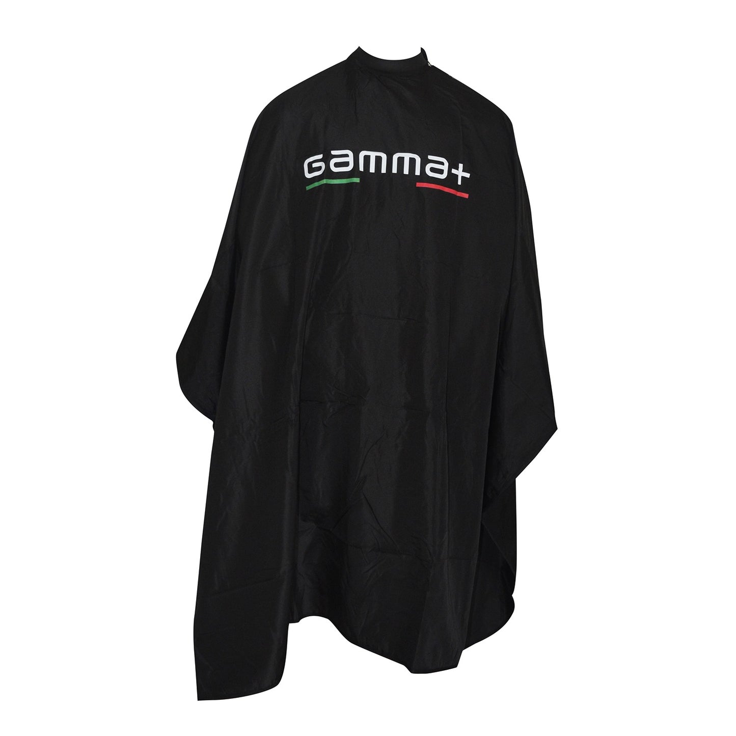 Gamma+ Barber Cape with Silicone Collar (Black)