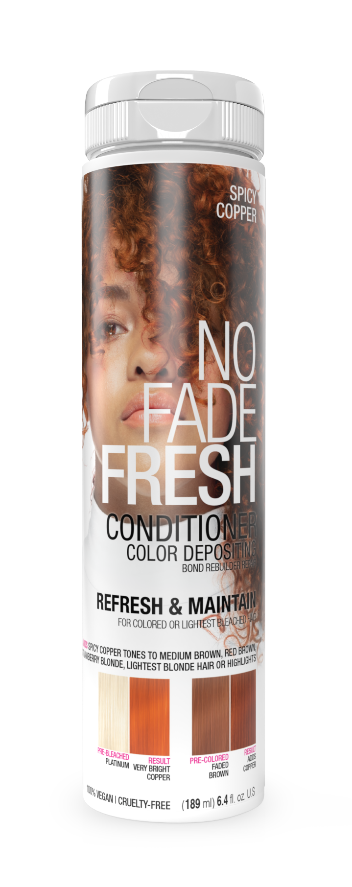 No Fade Fresh Semi Permanent Colour Depositing Conditioner Spicy Copper 189ml