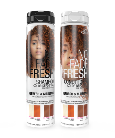 No Fade Fresh Semi Permanent Colour Depositing Shampoo & Conditioner Duo Spicy Copper 189ml