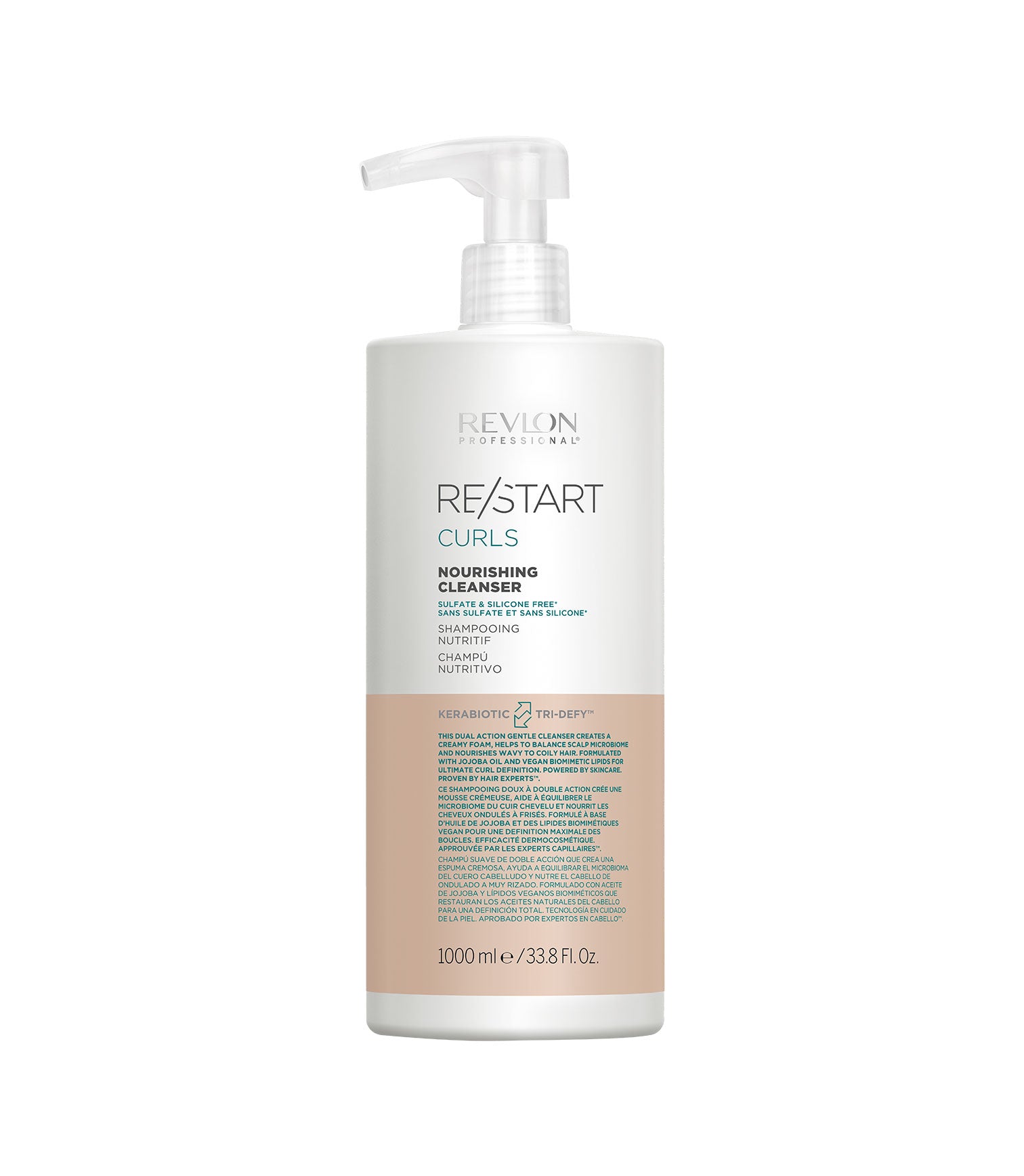 Revlon Re/Start Curls Nourishing Cleanser 1000ml & Leave-In Conditioner 750ml Duo - Salon Warehouse