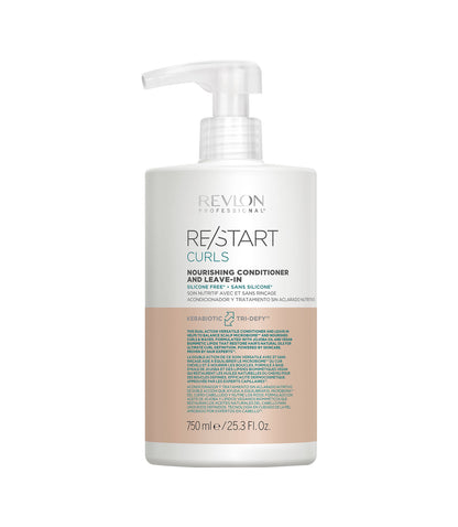 Revlon Re/Start Curls Nourishing Cleanser 1000ml & Leave-In Conditioner 750ml Duo - Salon Warehouse