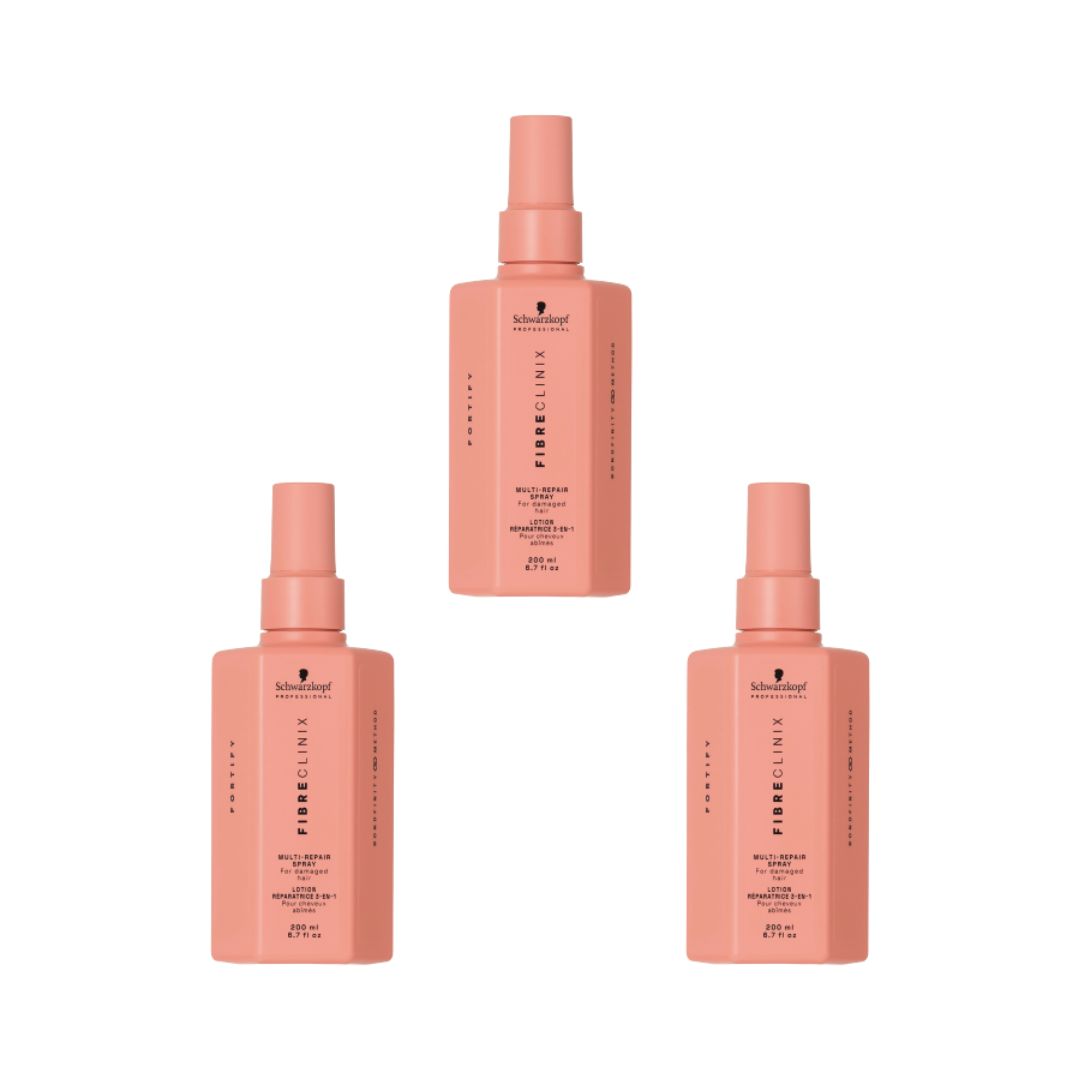 Schwarzkopf Professional Fibre Clinix Fortify Multi-Repair Spray 200ml Trio