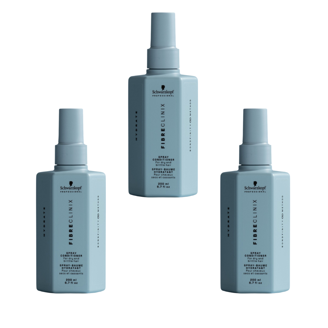 Schwarzkopf Professional Fibre Clinix Hydrate Spray Conditioner 200ml Trio