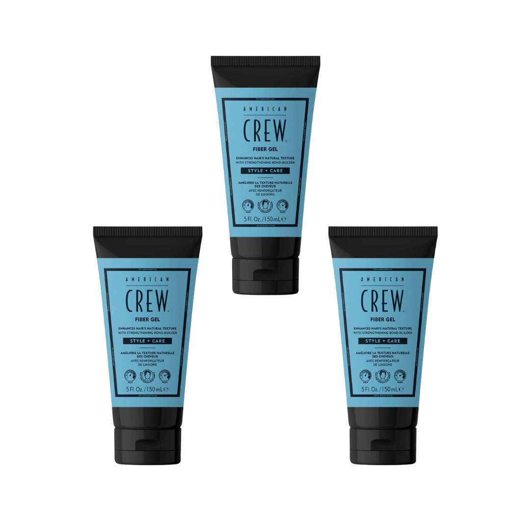 American Crew Fiber Gel 150ml Trio
