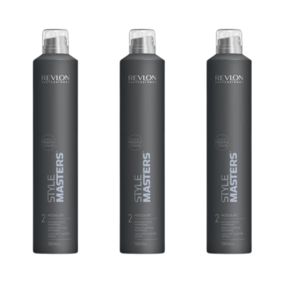 Revlon Style Masters Modular 2 Hairspray 500ml Trio