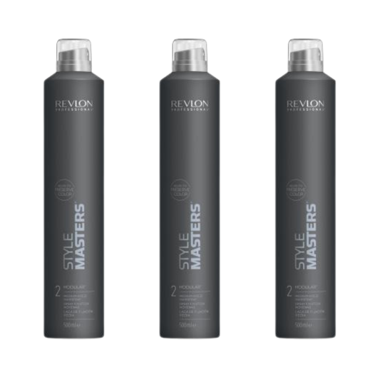 Revlon Style Masters Modular 2 Hairspray 500ml Trio
