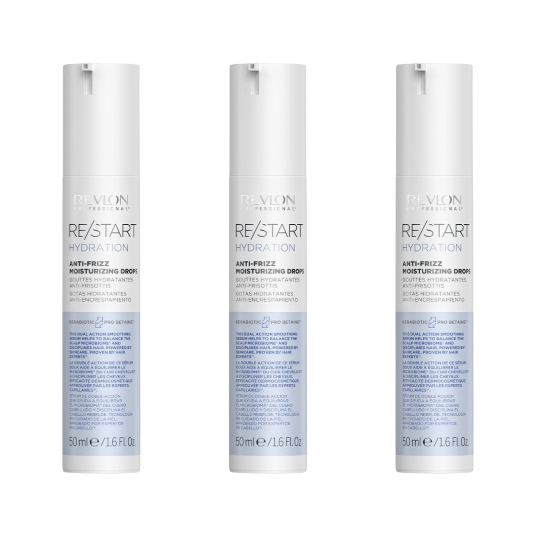 Revlon Re/Start Hydration Anti-Frizz Moisturising Drops 50ml Trio