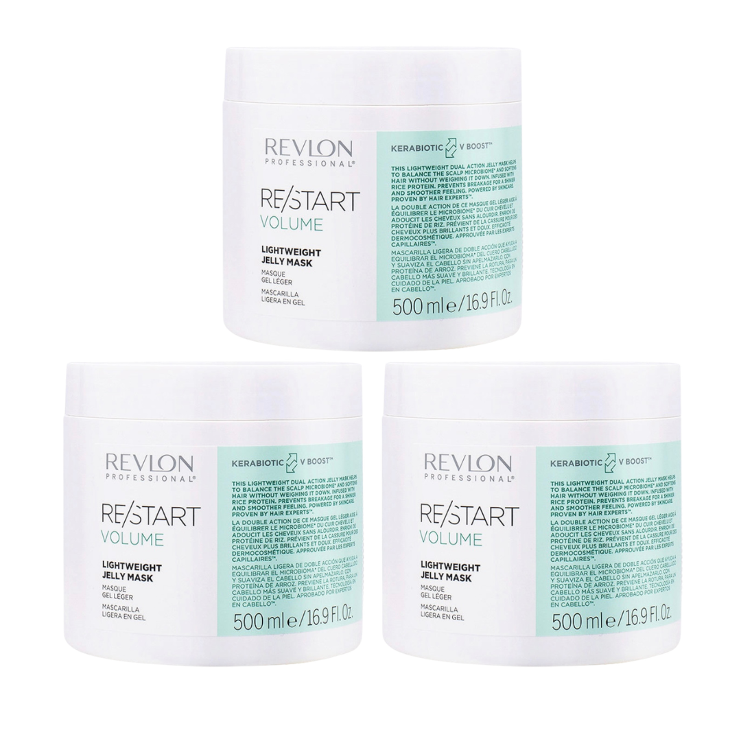 Revlon ReStart Volume Lightweight Jelly Mask 500ml Trio