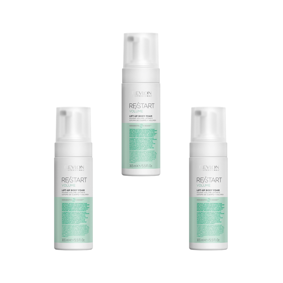 Revlon Restart Volume Lift-Up Body Foam 165ml Trio