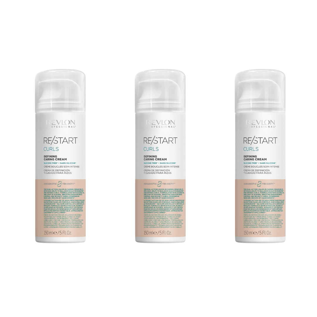 Revlon Re/Start Curls Defining Caring Cream 150ml Trio