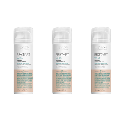 Revlon Re/Start Curls Defining Caring Cream 150ml Trio