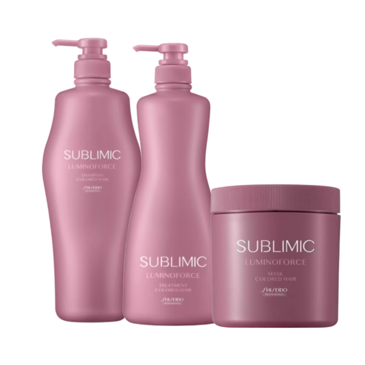 Shiseido Professional Sublimic Luminoforce Shampoo, Treatment & Mask Colored Hair Trio