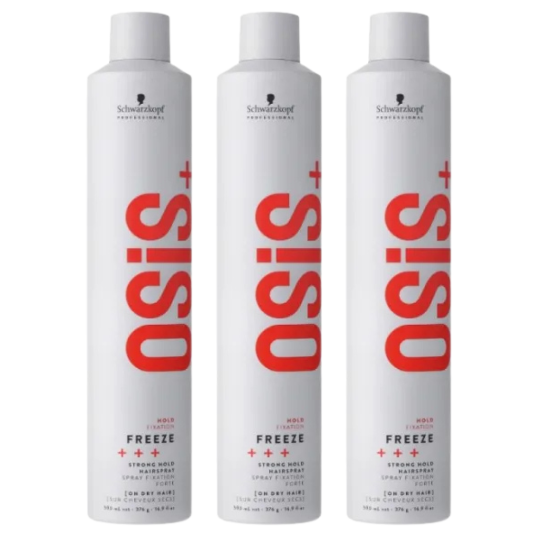 Schwarzkopf Professional Osis+ Freeze Strong Hold Hairspray 300ml Trio