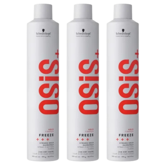 Schwarzkopf Professional Osis+ Freeze Strong Hold Hairspray 300ml Trio