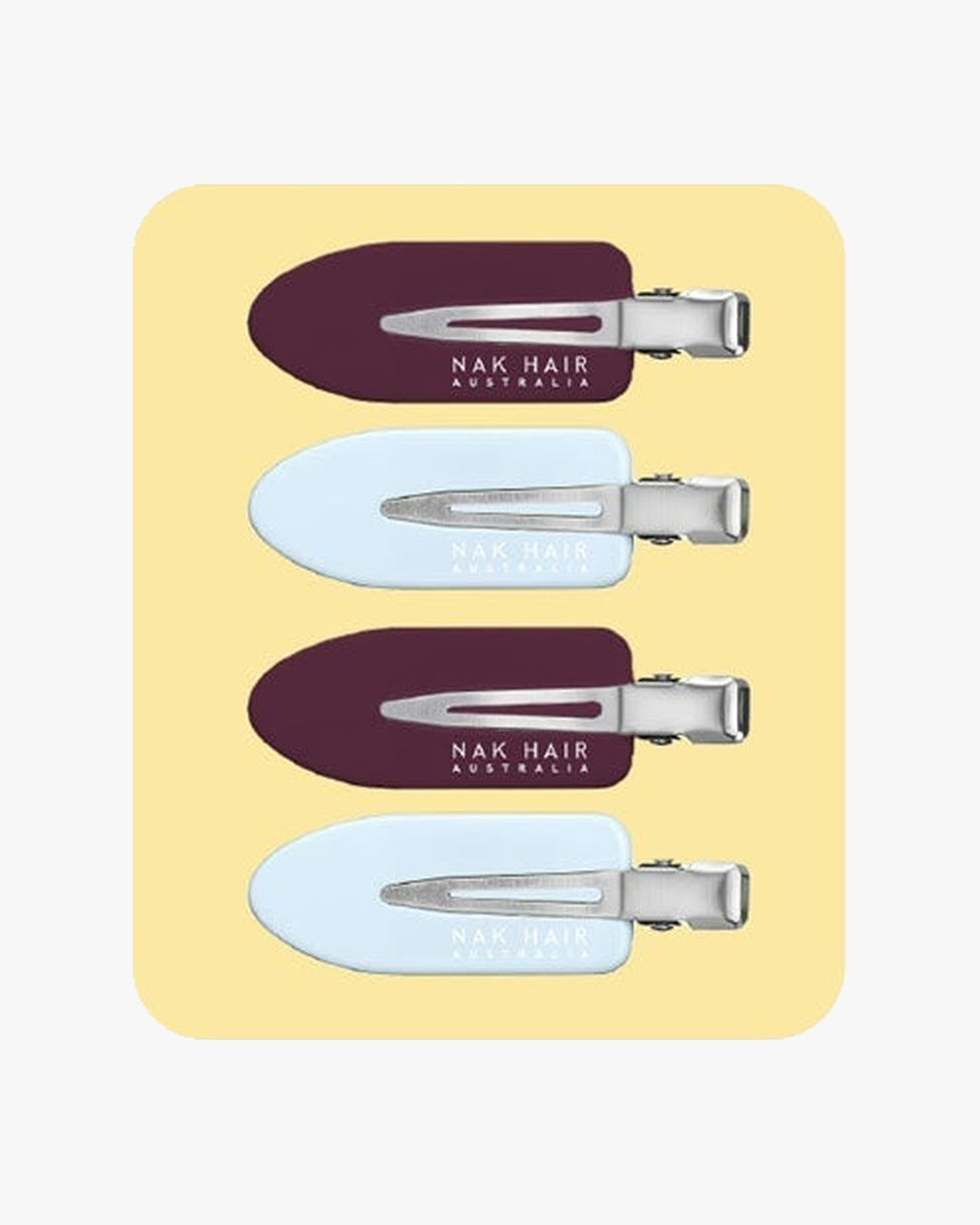 NAK No Crease Hair Clips 4 Pack