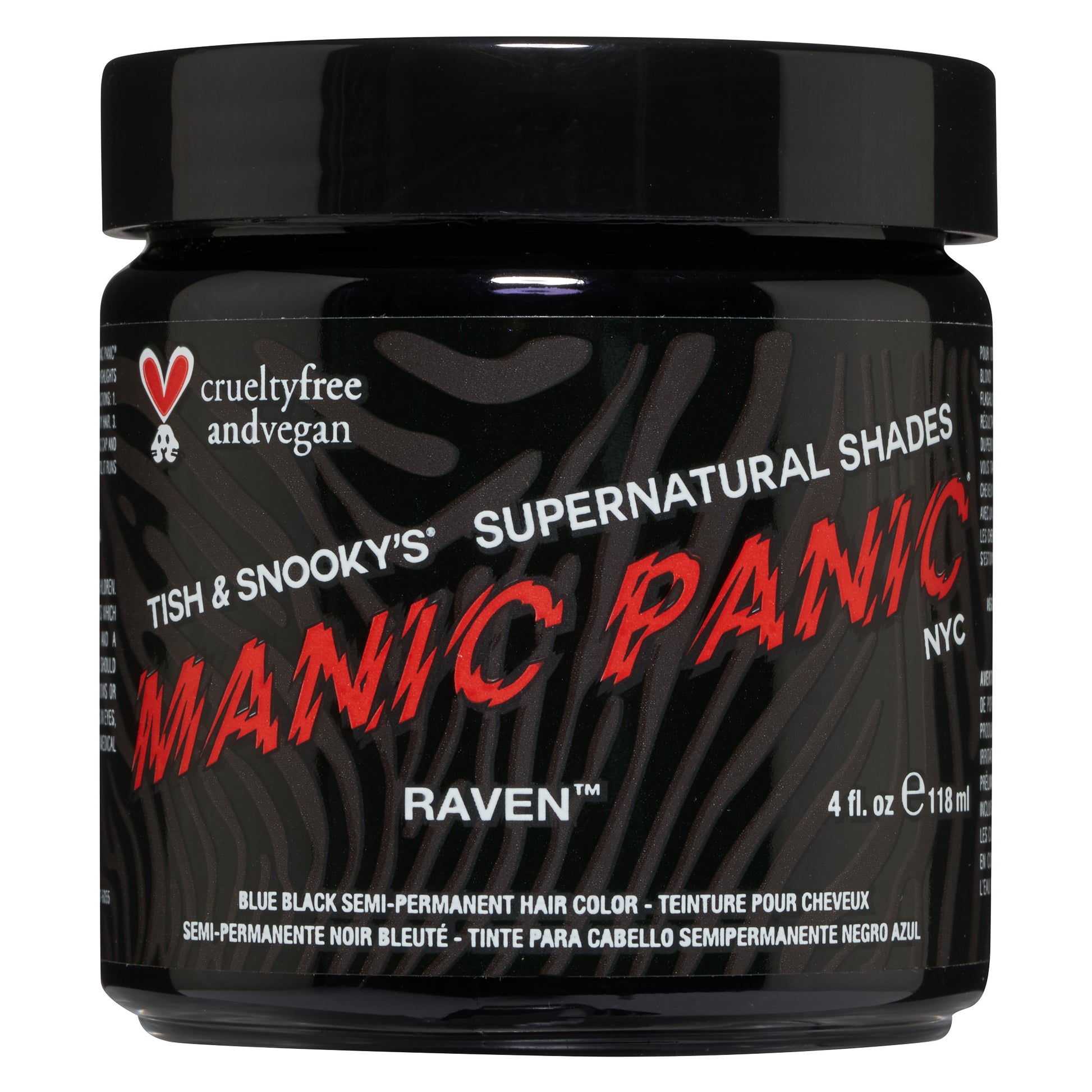 Manic Panic Raven Jar 118ml - Salon Warehouse