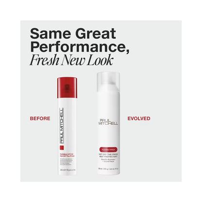 Paul Mitchell Hot Off The Press Heat Protectant - flexible hold, humidity resistance