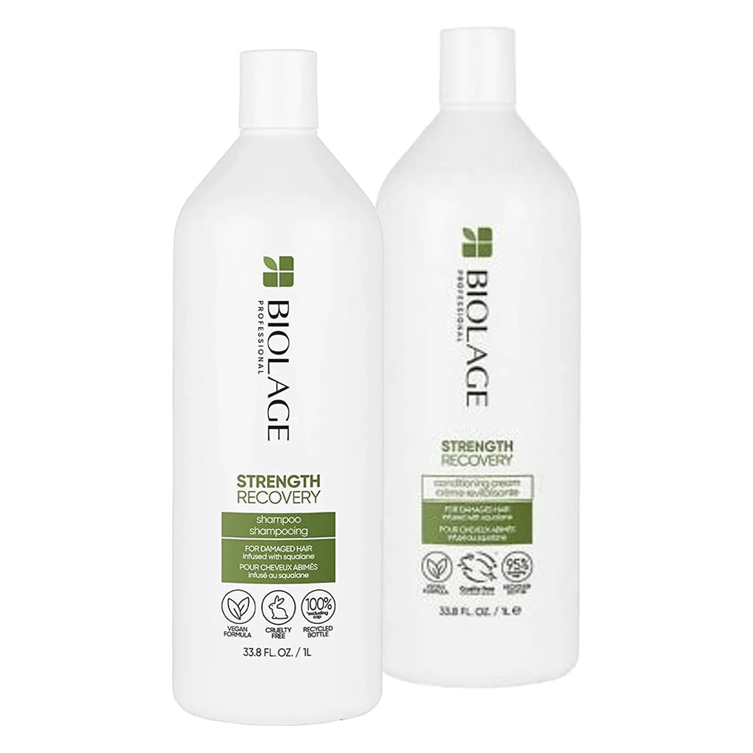 Matrix Biolage Strength Recovery Shampoo & Conditioning Cream Duo Litres