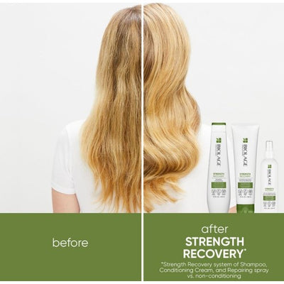 Biolage Strength Recovery Shampoo 400ml and Conditioner 280ml Duo