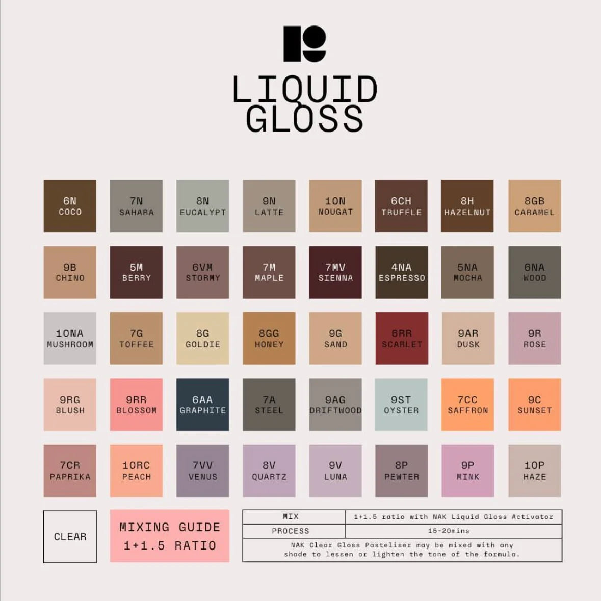 NAK Hair Liquid Gloss 60ml - Salon Warehouse