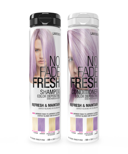 No Fade Fresh Semi Permanent Colour Depositing Shampoo & Conditioner Duo Lavender 189ml