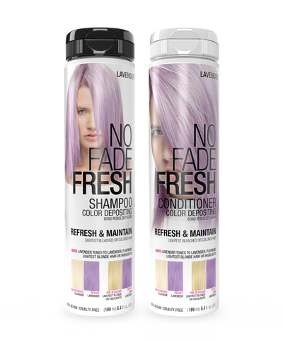 No Fade Fresh Semi Permanent Colour Depositing Shampoo & Conditioner Duo Lavender 189ml